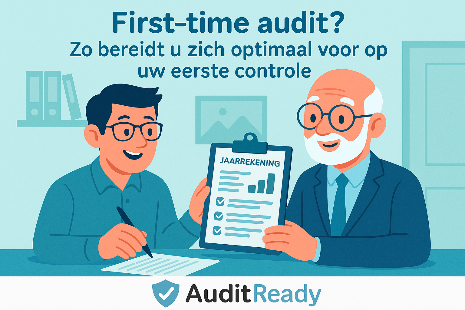 first-time audit afbeelding met korte checklist